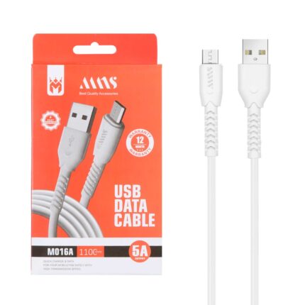 کابل شارژ فست 1.1 متری اندروید MNS مدل M016A - سفید - SMO