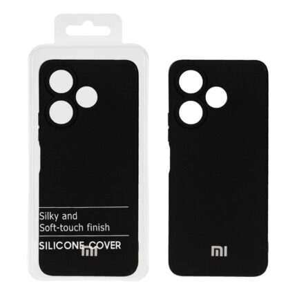 قاب نیو سیلیکون محافظ لنزدار RFF مدل Xiaomi Redmi 13X / Redmi 13 4G / Poco M6 4G - مشکی (پک دار)