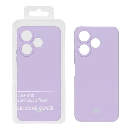 قاب نیو سیلیکون محافظ لنزدار RFF مدل Xiaomi Redmi 13X / Redmi 13 4G / Poco M6 4G - یاسی (پک دار)