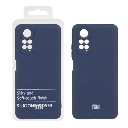 قاب نیو سیلیکون محافظ لنزدار RFF مدل Xiaomi Redmi Note 11 4G / Redmi Note 11S - سرمه ای (پک دار)