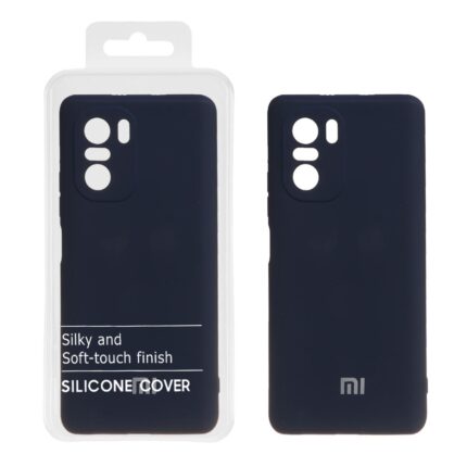 قاب نیو سیلیکون محافظ لنزدار RFF مدل Xiaomi Poco F3 / Redmi Mi 11i / Redmi K40 - سرمه ای (پک دار)