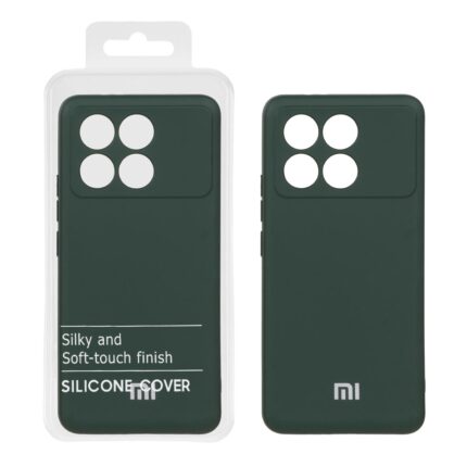 قاب نیو سیلیکون محافظ لنزدار RFF مدل Xiaomi Poco F6 Pro - سبز تیره (پک دار)