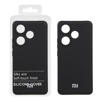 قاب نیو سیلیکون محافظ لنزدار RFF مدل Xiaomi Poco F6 - مشکی (پک دار)