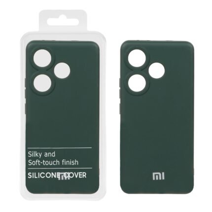 قاب نیو سیلیکون محافظ لنزدار RFF مدل Xiaomi Poco F6 - سبز تیره (پک دار)