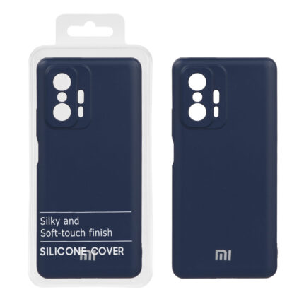 قاب نیو سیلیکون محافظ لنزدار RFF مدل Xiaomi Mi 11T / Mi 11T Pro - سرمه ای (پک دار)