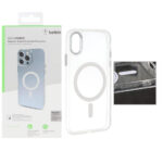 قاب اورجینال belkin شفاف Magsafe مدل Apple iPhone X / iPhone XS (پک دار)