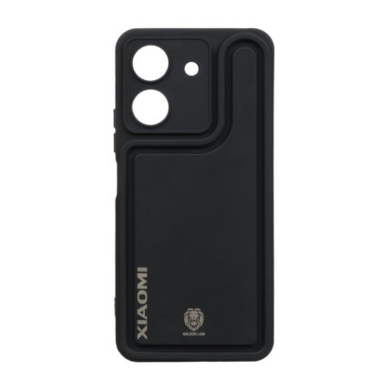 قاب Solid Case منحنی Golden Lion مدل Xiaomi Redmi 13C / Poco C65 - مشکی
