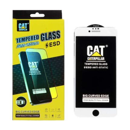 محافظ صفحه نمایش شیشه ای Anti Static - ESD Caterpillar مدل Iphone 6 / 6S / 7 / 8 / SE 2020 - سفید (پک دار)