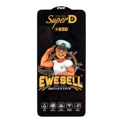 محافظ صفحه نمایش شیشه ای Full Cover Super D Esd Ewesell مدل Xiaomi Redmi Note 13 4G / Poco M7 Pro 5G (بدون پک)