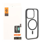 قاب اورجینال Spigen ULTRA HYBRID MagSafe مدل Apple iPhone 15 Pro - شفاف مشکی (پک دار)