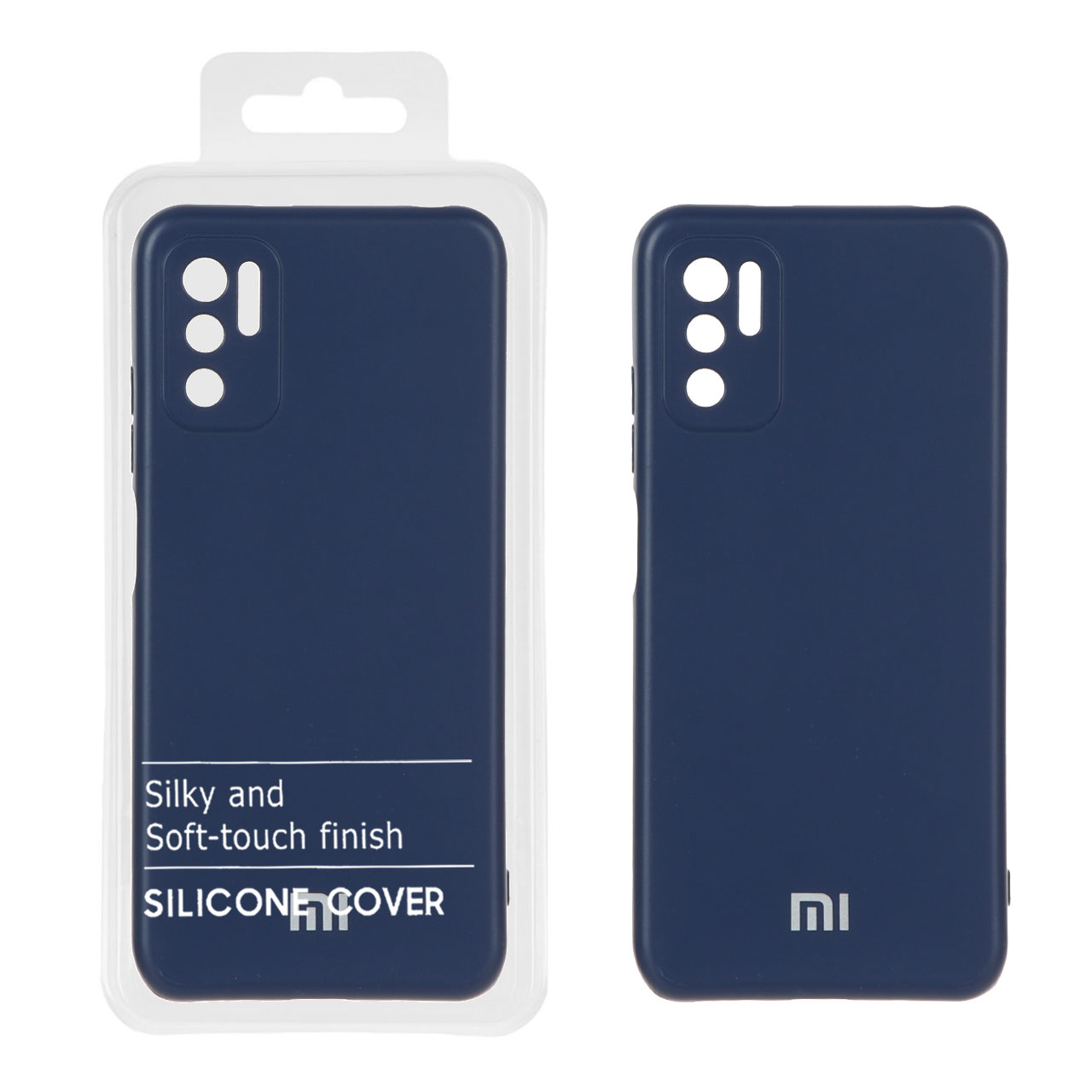 1161376 قاب نیو سیلیکون محافظ لنزدار RFF مدل Xiaomi Poco M3 Pro / Redmi Note 10 5G / Redmi Note 11 SE - سرمه ای (پک دار) - تصویر 1