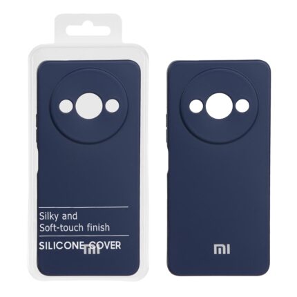 قاب نیو سیلیکون محافظ لنزدار RFF مدل Xiaomi Redmi A3 / A3x / poco C61 - سرمه ای (پک دار)