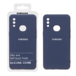قاب نیو سیلیکون محافظ لنزدار RFF مدل Samsung Galaxy A10s - سرمه ای (پک دار)