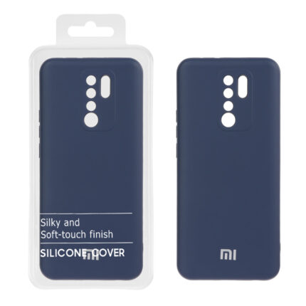 قاب نیو سیلیکون محافظ لنزدار RFF مدل Xiaomi Redmi 9 / Redmi 9 Prime / Poco M2 - سرمه ای (پک دار)