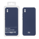 قاب نیو سیلیکون محافظ لنزدار RFF مدل Xiaomi Redmi 9A / Redmi 9A Sport / Redmi 9AT - سرمه ای (پک دار)