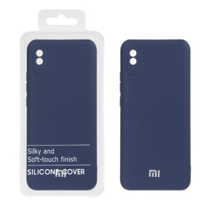 قاب نیو سیلیکون محافظ لنزدار RFF مدل Xiaomi Redmi 9A / Redmi 9A Sport / Redmi 9AT - سرمه ای (پک دار)