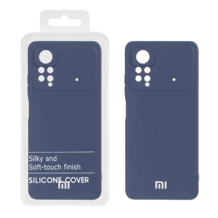 قاب نیو سیلیکون محافظ لنزدار RFF مدل Xiaomi Poco X4 Pro - سرمه ای (پک دار)