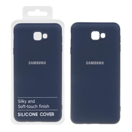 قاب نیو سیلیکون محافظ لنزدار RFF مدل Samsung Galaxy J7 Prime / G610 - سرمه ای (پک دار)