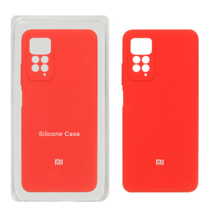 قاب سیلیکونی پاک کنی محافظ لنزدار اورجینال Xiaomi Redmi Note 12 Pro 4G / Redmi Note 11 Pro - قرمز (پک اصلی)