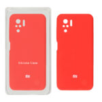 قاب سیلیکونی پاک کنی محافظ لنزدار اورجینال Xiaomi Redmi Note 10 4G / Redmi Note 10S / Poco M5S - قرمز (پک اصلی)