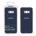 قاب نیو سیلیکون محافظ لنزدار RFF مدل Samsung Galaxy S8 - سرمه ای (پک دار)