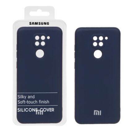 قاب نیو سیلیکون محافظ لنزدار RFF مدل Xiaomi Redmi Note 9 / Redmi 10X 5G / Redmi 10X Pro 5G - سرمه ای (پک دار)