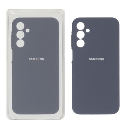 قاب سیلیکونی پاک کنی محافظ لنزدار اورجینال Samsung Galaxy A15 - خاکستری (پک اصلی)
