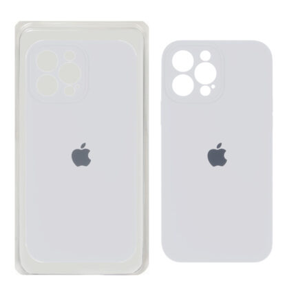 قاب سیلیکونی پاک کنی محافظ لنزدار اورجینال Apple iPhone 13 Pro Max - سفید (پک اصلی)