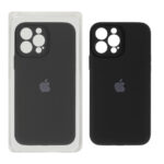 قاب سیلیکونی پاک کنی محافظ لنزدار اورجینال Apple iPhone 13 Pro Max - مشکی (پک اصلی)