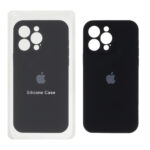 قاب سیلیکونی پاک کنی محافظ لنزدار اورجینال Apple iPhone 14 Pro Max - مشکی (پک اصلی)