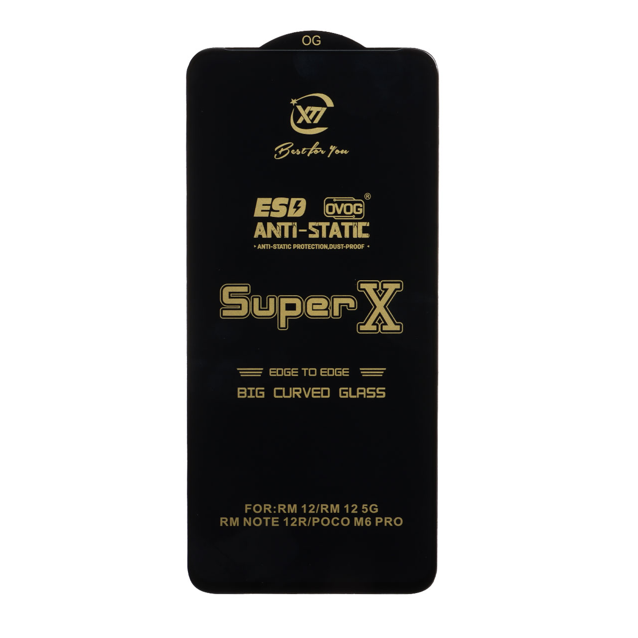 1178614 محافظ صفحه نمایش آنتی استاتیک Full Cover Super X مدل Xiaomi Redmi 12 / Redmi 13X / Redmi 13 4G / Poco M6 Pro 5G / Poco M6 4G - مشکی (بدون پک) - تصویر 1