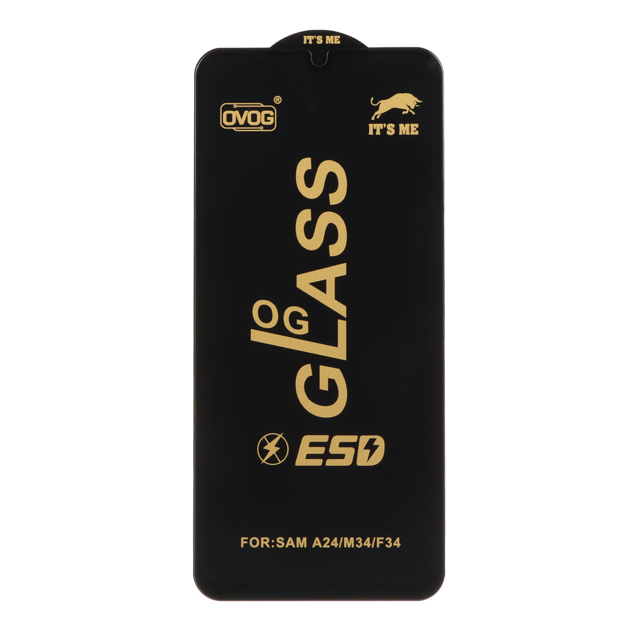 1181036 محافظ صفحه نمایش شیشه ای درجه یک Full Cover OG - ESD OVOG مدل Samsung A15 / A25 / A24 / M34 / F34 - مشکی (بدون پک) - تصویر 1