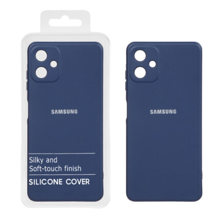 قاب نیو سیلیکون محافظ لنزدار RFF مدل Samsung Galaxy A06 - سرمه ای (پک دار)