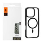 قاب اورجینال Spigen ULTRA HYBRID MagSafe مدل Apple iPhone 16 Pro - شفاف مشکی (پک دار)