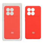 قاب سیلیکونی پاک کنی محافظ لنزدار اورجینال Xiaomi Poco X6 Pro 5G / Redmi K70E - قرمز (پک اصلی)