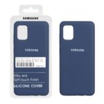 قاب سیلیکونی پاک کنی اورجینال درجه یک Samsung Galaxy A31 - سرمه ای (پک دار)