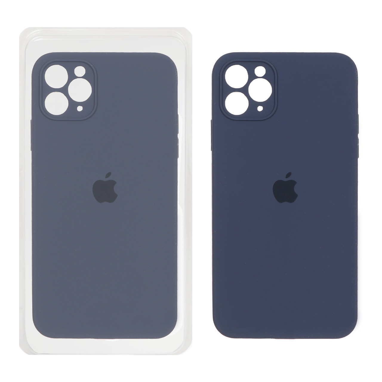 1187886 قاب سیلیکونی پاک کنی محافظ لنزدار اورجینال Apple iPhone 11 Pro Max - سرمه ای تیره (پک اصلی) - تصویر 1