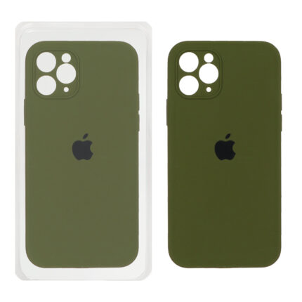 قاب سیلیکونی پاک کنی محافظ لنزدار اورجینال Apple iPhone 11 Pro - سبز (پک اصلی)