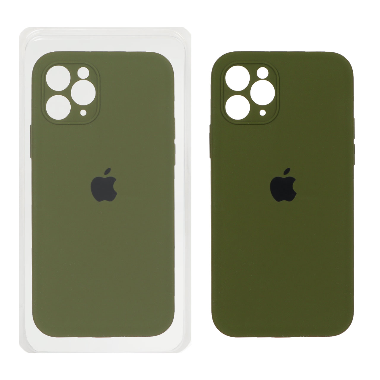 1187980 قاب سیلیکونی پاک کنی محافظ لنزدار اورجینال Apple iPhone 11 Pro - سبز (پک اصلی) - تصویر 1