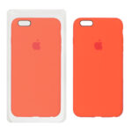 قاب سیلیکونی پاک کنی اورجینال Apple iPhone 6 Plus / iPhone 6s Plus - نارنجی تیره (پک اصلی)