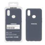 قاب سیلیکونی پاک کنی اورجینال درجه یک Samsung Galaxy A10s - سرمه ای (پک دار)