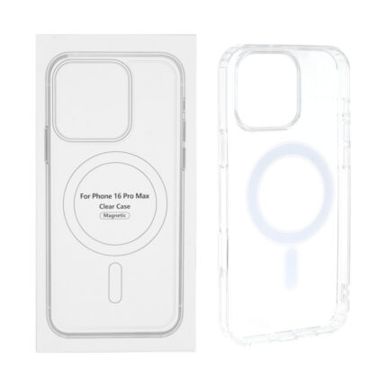قاب شفاف Apple iPhone 16 Pro Max با قابلیت شارژ MagSafe (پک دار)