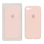 قاب سیلیکونی پاک کنی محافظ لنزدار اورجینال Apple iPhone SE (2020) / iPhone 7 / iPhone 8 - صورتی چرک (پک اصلی)