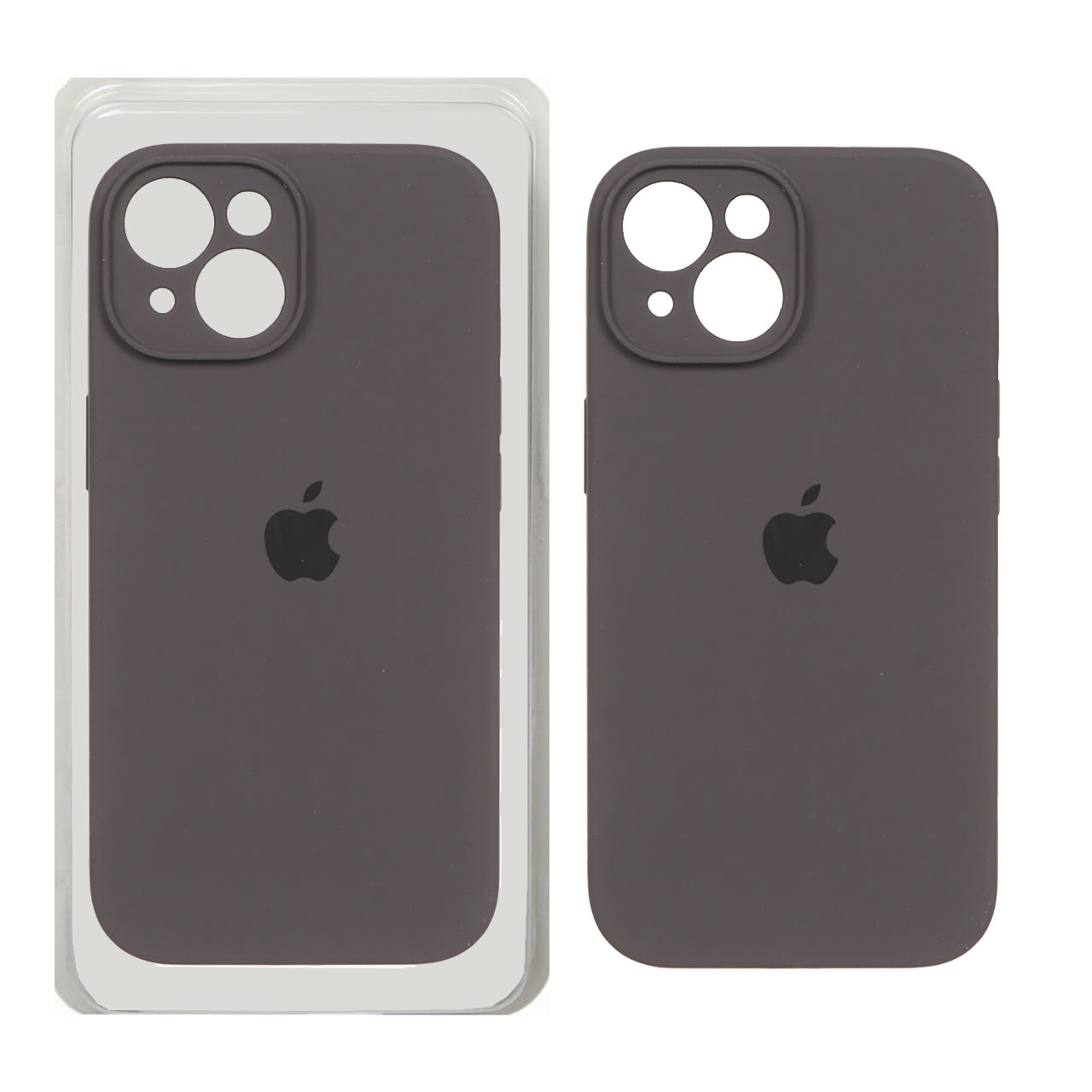1191586 قاب سیلیکونی پاک کنی محافظ لنزدار اورجینال Apple iPhone 15 - ذغالی (پک اصلی) - تصویر 1
