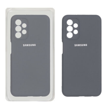 قاب سیلیکونی پاک کنی محافظ لنزدار اورجینال Samsung Galaxy A13 4G - خاکستری (پک اصلی)