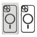 قاب اورجینال الکترواستاتیک Magsafe لنز گلس دار Apple iPhone 15 - مشکی (پک دار)