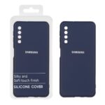 قاب نیو سیلیکون محافظ لنزدار RFF مدل Samsung Galaxy A750 / A7 (2018) - سرمه ای (پک دار)