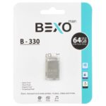 فلش مموری BEXO USB2.0 مدل B-330 ظرفیت 64GB - نقره ای (گارانتی داده پردازی آواتک)