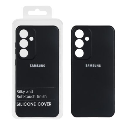 قاب نیو سیلیکون محافظ لنزدار RFF مدل Samsung Galaxy S24 FE - مشکی (پک دار)