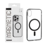 قاب اورجینال Magnetic Magsafe دور ژله ای Apple iPhone X / iPhone XS - مشکی (پک دار)